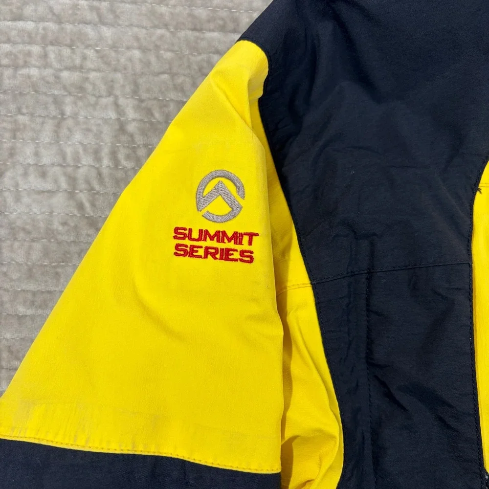 The North Face Summit Series Gore-Tex XCR Jacket Mens Medium Yellow Black Hooded